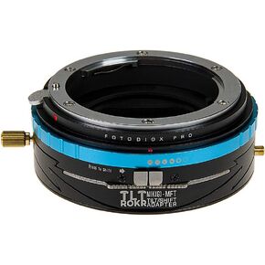 UPC UPGRADE PARTS COMPANY TLT ROKR - Tilt/Shift Lens Mount Adapter for Nikon F Mount Lenses to Micro Four Thirds (MFT) Mirrorless Cameras