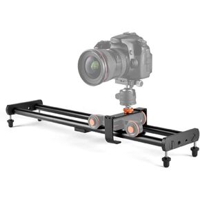 62cm Motorized Camera Slider, Camera Sliding Rail with 1/4in and 3/8in Threaded Hole, Panoramic Shooting, Video Capture, Slider Smooth and Stable, Compatible with DSLR Camera