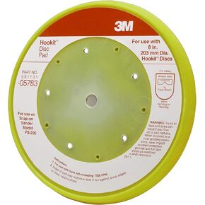 3M Hookit Pad D/F, 05783, 8 in x 5 bolt hole, 1 per case , green