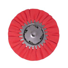 Renegade Products 9" X 3" X 5/8" Airway Buffing Wheel for Metal Polishing Aluminum & Stainless Steel for Wheels, Tanks & Bumpers (Red)