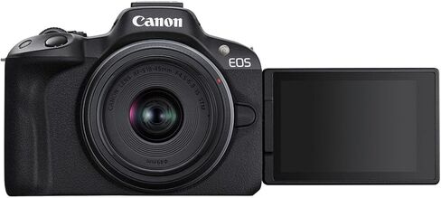 Canon EOS R50 كاميرا بدون مرآة مع RF-S 18-45mm f/4.5-6.3 هي STM و 420-800mm f/8.3 HD Telephoto Zoom Lens + 64 GB Memory + Filters + Tripod + More (30pc Bundle) (متجددة) in Saudi Arabia