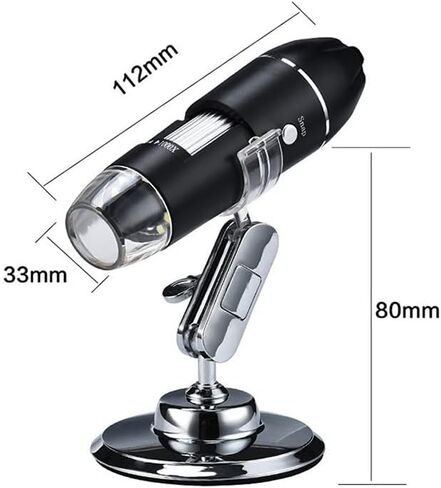 Microscope Accessories Kit 1600x المجهر الرقمي للإلكترونيات 3 في 1 Slids in Kuwait