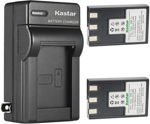 Kastar AC Wall Battery Charger Replacement for Canon Digital IXUS 500, Digital IXUS V, Digital IXUS V2, Digital IXUS V3, Digital IXUS VII, PowerShot S200, PowerShot S230 Cameras in Saudi Arabia