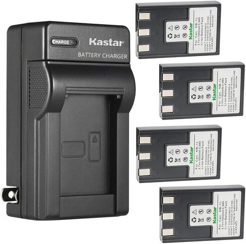 Kastar AC Wall Battery Charger Replacement for Canon Digital IXUS 500, Digital IXUS V, Digital IXUS V2, Digital IXUS V3, Digital IXUS VII, PowerShot S200, PowerShot S230 Cameras in Saudi Arabia