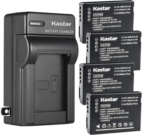Kastar DMW-BCG10 AC Wall Battery Charger Replacement for Panasonic Lumix DMC-ZS20, Lumix DMC-ZS25, Lumix DMC-ZX1, Lumix DMC-ZX3, Lumix DMC-3D1, Lumix DMC-TZ6, Lumix DMC-TZ7 Camera in Saudi Arabia