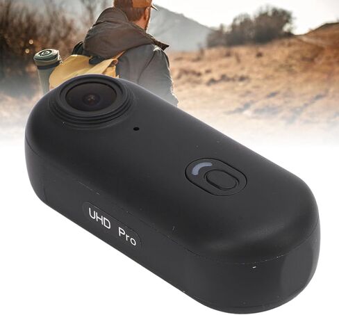 Pilipane 4K 8MP Pet Collar Camera Wireless Wearable Action Camera Helmet Camera 120 Degree Wide Angle for Diving Fishing Cycling Hiking Surfing Travelling (Black) in Saudi Arabia