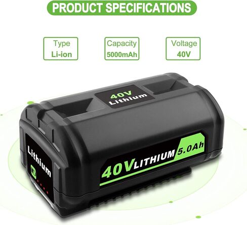 40V OP401 Battery Charger OP401 OP404 OP403 Compatible with Ryobi 40 Volt Lithium Battery OP4015 OP4026 OP4030 OP4040 OP4040A OP4050 OP4050A in Saudi Arabia