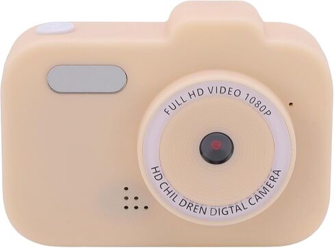 Small Digital Camera Compact Dual Lens IPS Screen Cute Camera for Travel (Khaki) in Kuwait