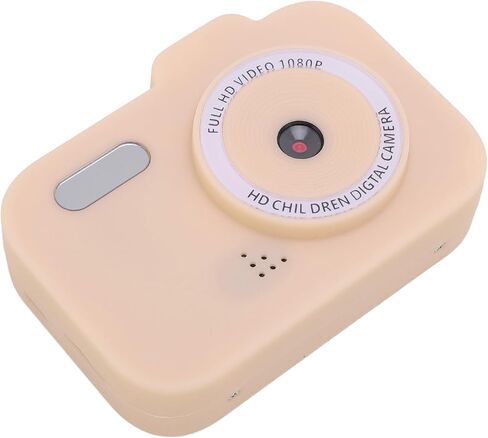 Small Digital Camera Compact Dual Lens IPS Screen Cute Camera for Travel (Khaki) in Kuwait