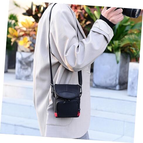 NUOBESTY Portable Camera Storage Pouch Digital Camera Holder with Comfortable Strap Cross Body Shoulder Bag for Travel in Kuwait