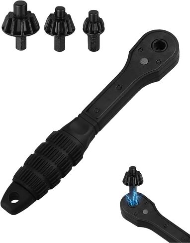 3-in-1 Ratchet Drill Chuck Key Wrench - Universal Chuck Key Tool for Electric Drills & Power Tools in Saudi Arabia