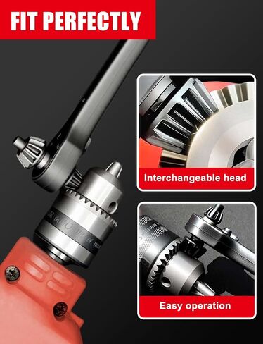 3-in-1 Ratchet Drill Chuck Key Wrench - Universal Chuck Key Tool for Electric Drills & Power Tools in Saudi Arabia