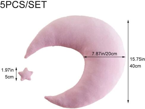 Sanfly حديثي الولادة Props Props Moon Star الذي يطرح مجموعة وسادة المساعدات in Kuwait