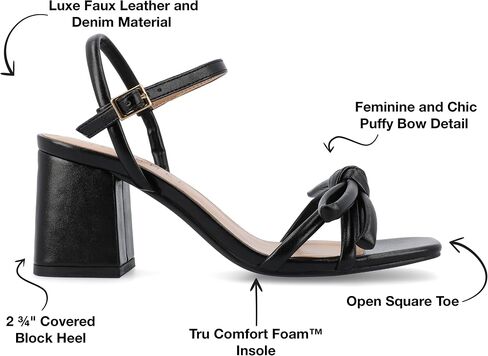 مجموعة مجلة Womens Meryl Bow Block Heel in Kuwait