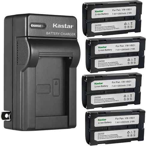 Kastar 1-Pack Battery and AC Wall Charger Replacement for VW-VBD1 Battery, PV-DV Series PV-DV700, PV-DV700D PV-DV710, PV-DV710D PV-DV950 PV-DV1000, PV-SD4090, PV-SD5000, ZG-EZ30U Cameras in Kuwait