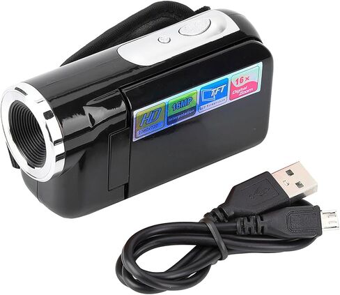 Kids HD 720P Video Camera with 2 Inch LCD Screen Portable Digital Camcorder Toy for Children Birthday (Black) in Saudi Arabia