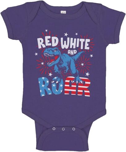 TATY Kids Red White and Roar Baby Infant Bodysuit in Saudi Arabia