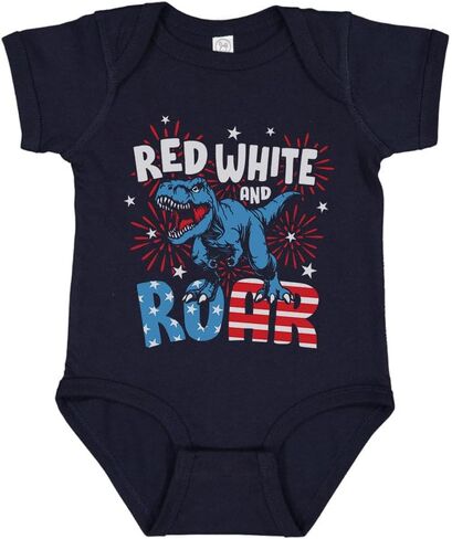 TATY Kids Red White and Roar Baby Infant Bodysuit in Saudi Arabia