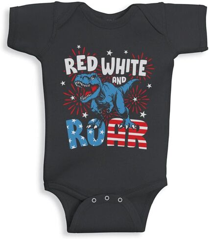 TATY Kids Red White and Roar Baby Infant Bodysuit in Saudi Arabia