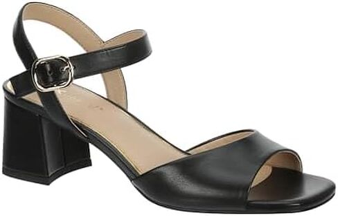XAPPEAL Hera - Women's Faux Leather Open Square Toe Low Block Heel Dress Sandals in Saudi Arabia