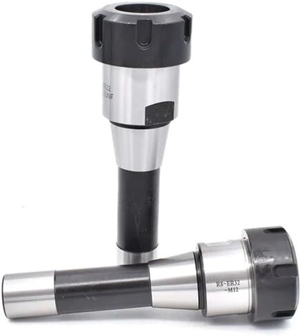 1pc Collet Chuck Handle R8 ER16 ER20 ER25 ER32 ER40 Tool Holder R8 Taper Shank milling Chuck Lathe Machine Tools Drill Chuck(Large Thread (M12),R8-ER32) in Saudi Arabia