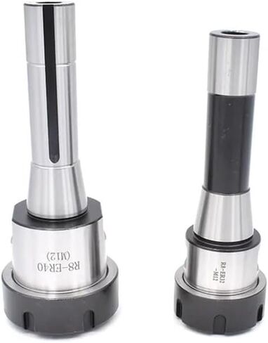 1pc Collet Chuck Handle R8 ER16 ER20 ER25 ER32 ER40 Tool Holder R8 Taper Shank milling Chuck Lathe Machine Tools Drill Chuck(Large Thread (M12),R8-ER32) in Saudi Arabia