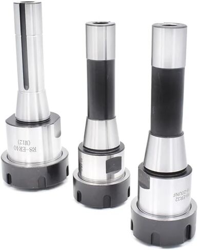 1pc Collet Chuck Handle R8 ER16 ER20 ER25 ER32 ER40 Tool Holder R8 Taper Shank milling Chuck Lathe Machine Tools Drill Chuck(Large Thread (M12),R8-ER32) in Saudi Arabia