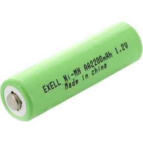 1.2V AA 2200mAh Rechargeable NIMH Button Top Battery for use with Cameras, camcorders, Mobile Phones