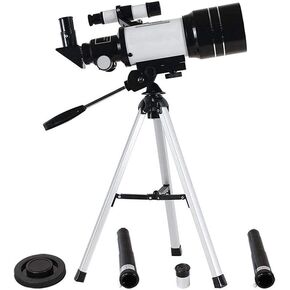 Astronomical Telescope for Beginners Adults 150X Portable Reflector with Adjustable Tripod HD 300 / 70Mm for Sky/Star/Moon/Birds Watching Best Gift for Kids