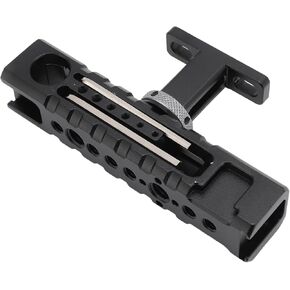 Camera Cage Top Handle with Cold Shoe Mount, Anti Slip Video Rig Handle Grip, Aluminum Alloy with 1/4in & 3/8in Threads Optimized