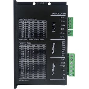 2 طور رقمي Microstep MC556E DC20V ～ 50V Hybrid Stepper Motor Controller
