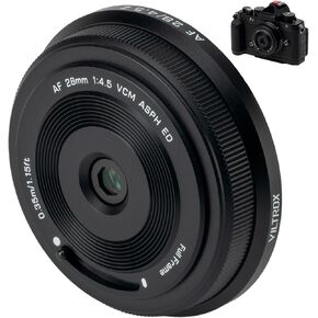 VILTROX 28mm F4.5 Z for Nikon Z Mount,AF 28mm f/4.5 Z Mount Pancake Lens Fixed Focal Length,Full Frame Wide Angle Lens for Nikon Z8 Z9 Z6 Z7 Z6II Z7II Z5 Z5II ZFC Z30 Z8 Z250