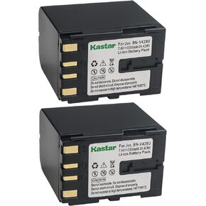 Kastar Battery 2 Pack for JVC BN-V408, BN-V408U, BN-V306, BN-V416, BN-V416U, BN-V428, BN-V428U, BN-V438U and Jvc CU-VH1, JY-HD10, JY-VS200, GR Series Digital Camera/Video Camcorder