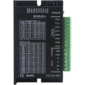 2 مرحلة رقمية Microstep MC556Mini DC20V ～ 50V Hybrid Stepper Motor Controller