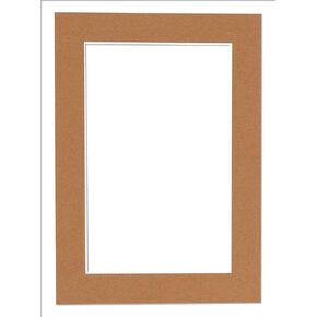 13x19 Mat Bevel Cut for 11x16 Photos - Acid Free Aged Oak Brown Precut Matboard - For Pictures, Photos, Framing - 4-ply Thickness