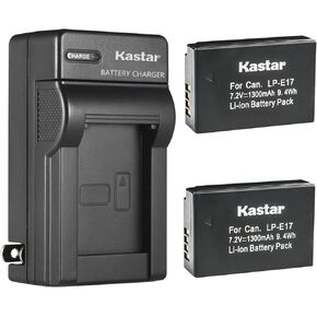 Kastar AC Wall Battery Charger Replacement for Canon EOS RP, EOS R10 Mirrorless Digital Camera, KISS X8i, KISS X9i, Rebel SL2, EOS Rebel T6i, EOS Rebel T6s, EOS Rebel T7i Camera