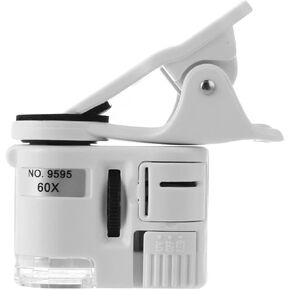 Microscope Accessories kit Slide Preparation camer 60X Microscope Macro Lens with Light Microscope Microscope Accessories