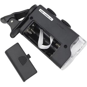 Microscope Accessories kit Slide Preparation camer 60X-100X Mobile Phone Microscope with Cell Phone Clip with Carring Bag Microscope Accessories