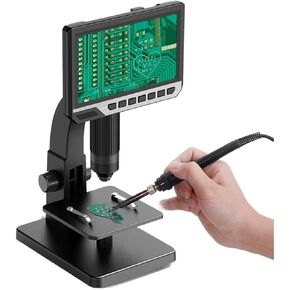 Microscope Accessories kit Slide Preparation camer 7 Inch Industrial Digital Microscope Camera 0-2000x Multipurpose Camera Microscope Accessories