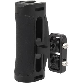 Akozon Camera Cage Side Handle Ergonomic Grip for Outdoor Photography Aluminum Alloy with Hex Key Changeable Direction for Left and Right Hand Use