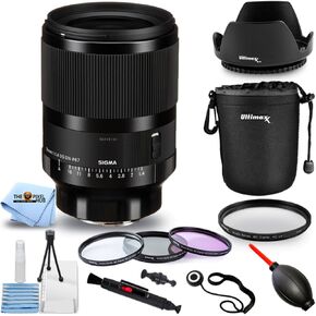 Sigma 35mm f/1.4 DG DN Art Lens for Sony E 303965 تشمل: BACTHERS LENS ، عدسة غطاء الرأس ، مجموعة مرشح ، حارس غطاء العدسة والمزيد