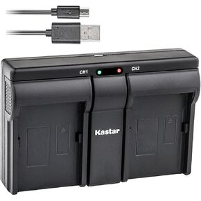 Kastar USB Dual Charger for Nikon EN-EL3e, ENEL3E, EN-EL3a, EN-EL3, MH-18, MH-18a and Nikon D50, D70, D70s, D80, D90, D100, D200, D300, D300S, D700 Cameras