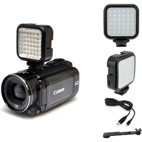 Pro LED Video Light Set with Power Kit for Sony Camcorder