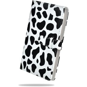 Rieibi 96 Pockets Mini Photo Album, Wallet PU Leather Instant Camera Album, Shine Colorful Photo Album for Polaroid