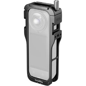 SmallRig Cage for Insta360 X5 Accessories, Aluminum Alloy Proteective Case for Insta360 x5 with Quick Release, Built-in Cold Shoe Mounts & 1/4" Threads, with Silicone Lens Guard Cap - 5195