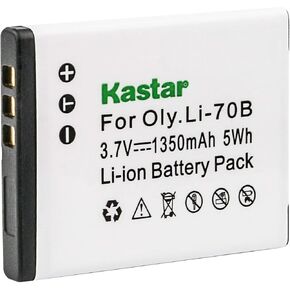 Kastar 3.7V,1350mAh,Li-ion,Replacement Digital Camera Battery for Olympus FE-4020, FE-4040, FE-5040, X-940,Compatible Part Numbers:LI-70B