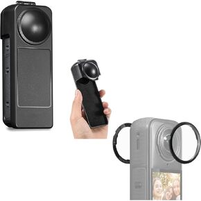 Lens Guard +Protective Case Cover for Insta360 X5, PC Lens Protector Cover with Anti-Reflective Coating for Insta 360 X5 Accessories,