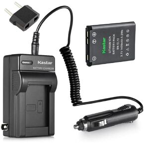 Kastar EN-EL10 Compatible Battery and Charger with Car Adapter for Nikon CoolPix S200 / S210 / S220 / S230 / S3000 / S4000 / S500 / S510 / S520 / S570 / S60 / S600 / S660 / S700 Camera