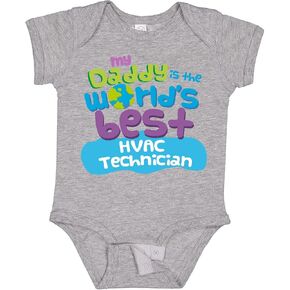 inktastic HVAC Technician Daddy Baby Bodysuit