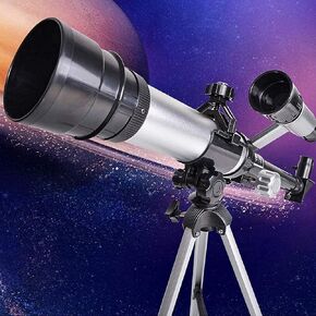 Portable Refractor Telescope 50mm Aperture 360mm Kids Adults Mount Astronomical Refracting Telescope Fully-Coated Glass Optics Nice Family